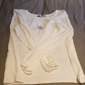 Women's White Puff-sleeve Shirt